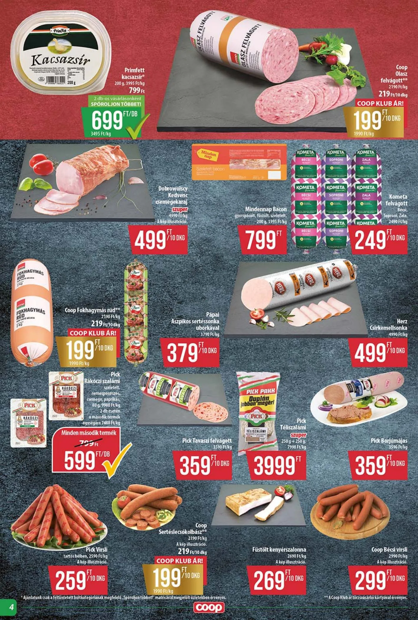 Coop akciós újság Tisza 10.15–10.21 – 4. oldal