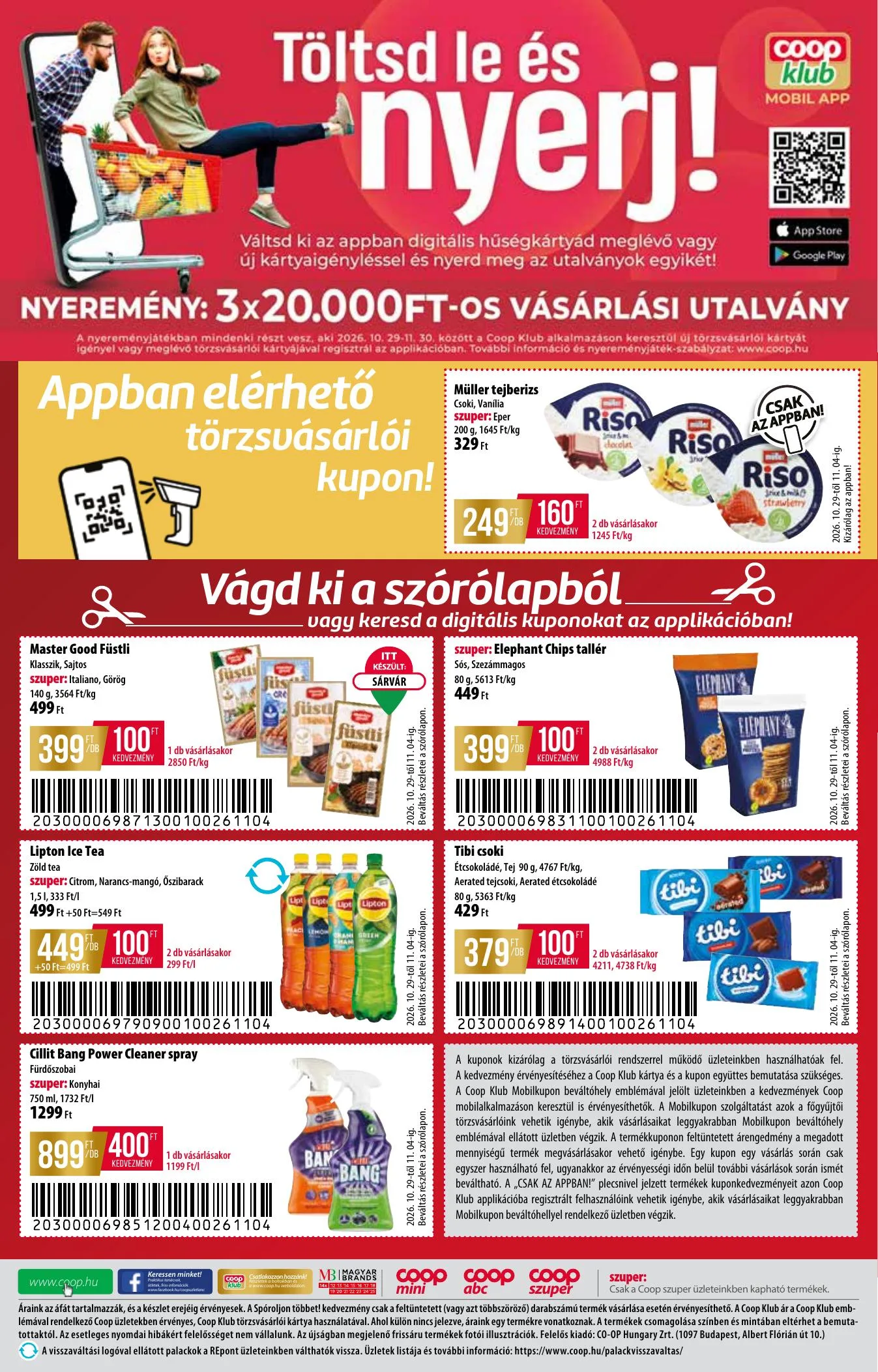 Coop akciós újság Tisza 10.29–11.04 – 12. oldal