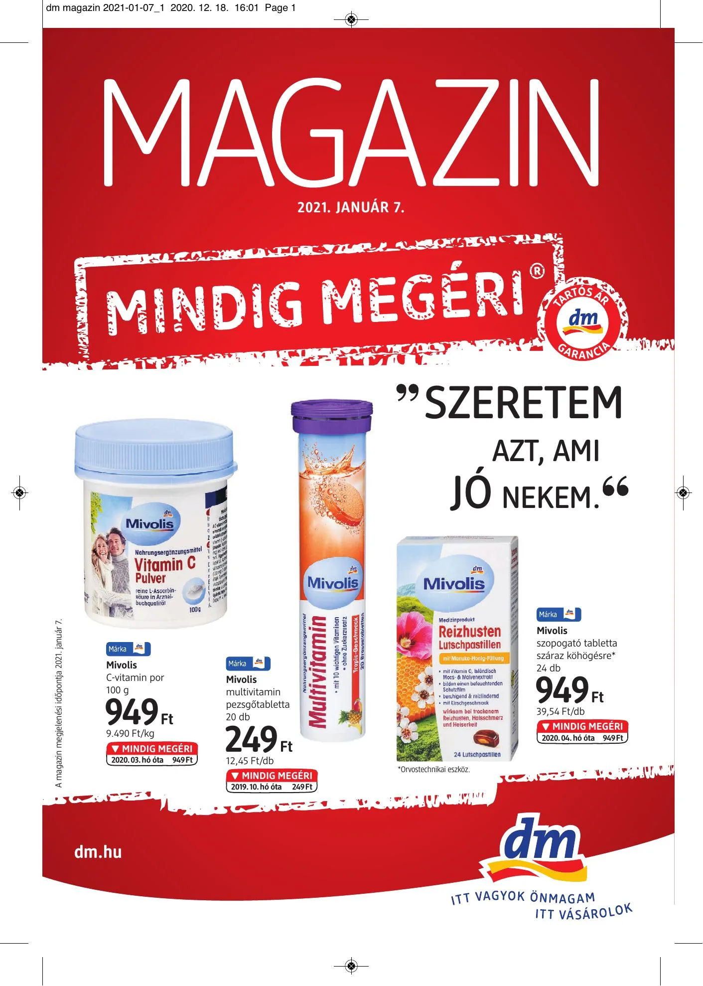 dm akciós újság 01.07–01.20