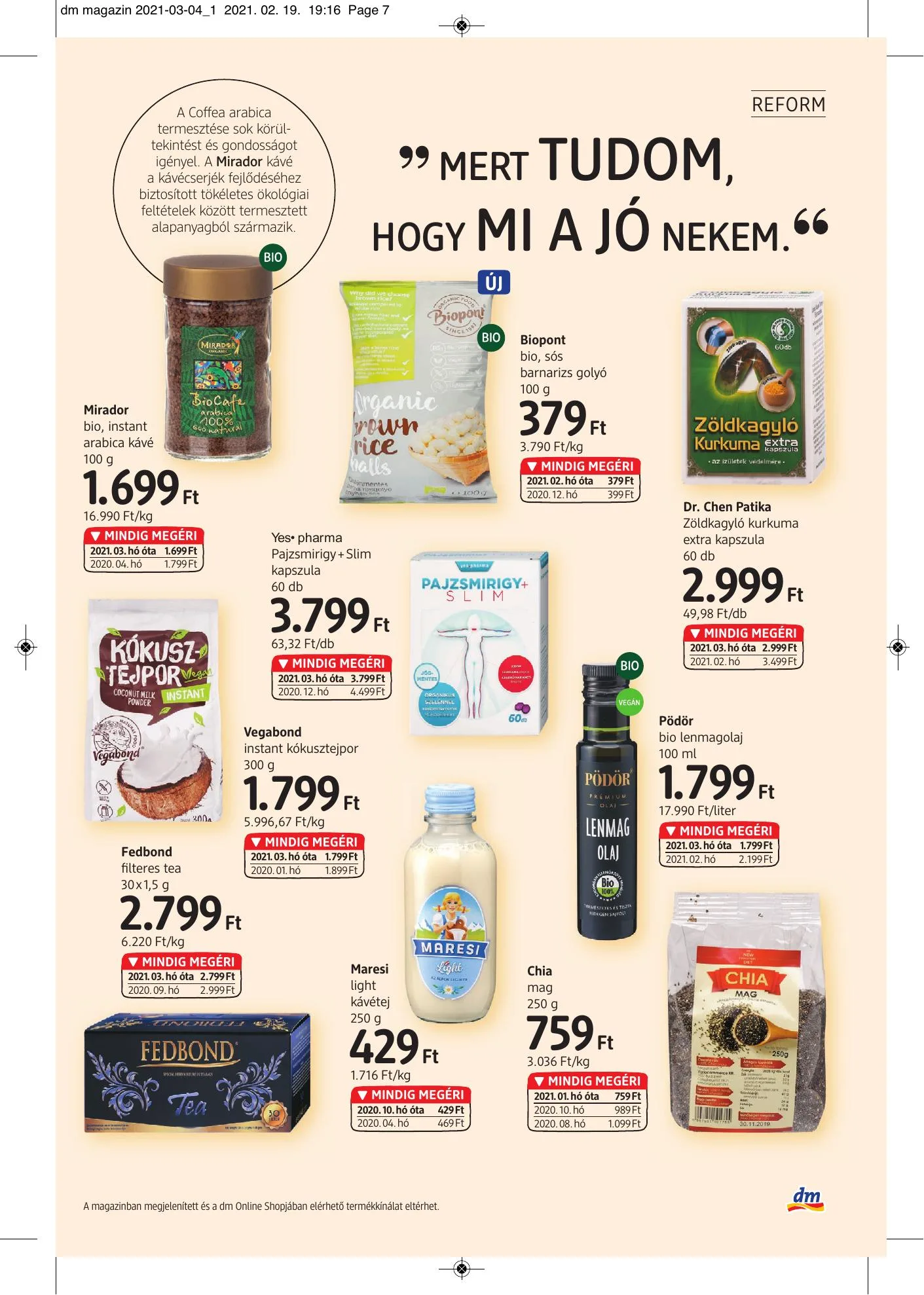 dm akciós újság 03.04–03.17 – 7. oldal