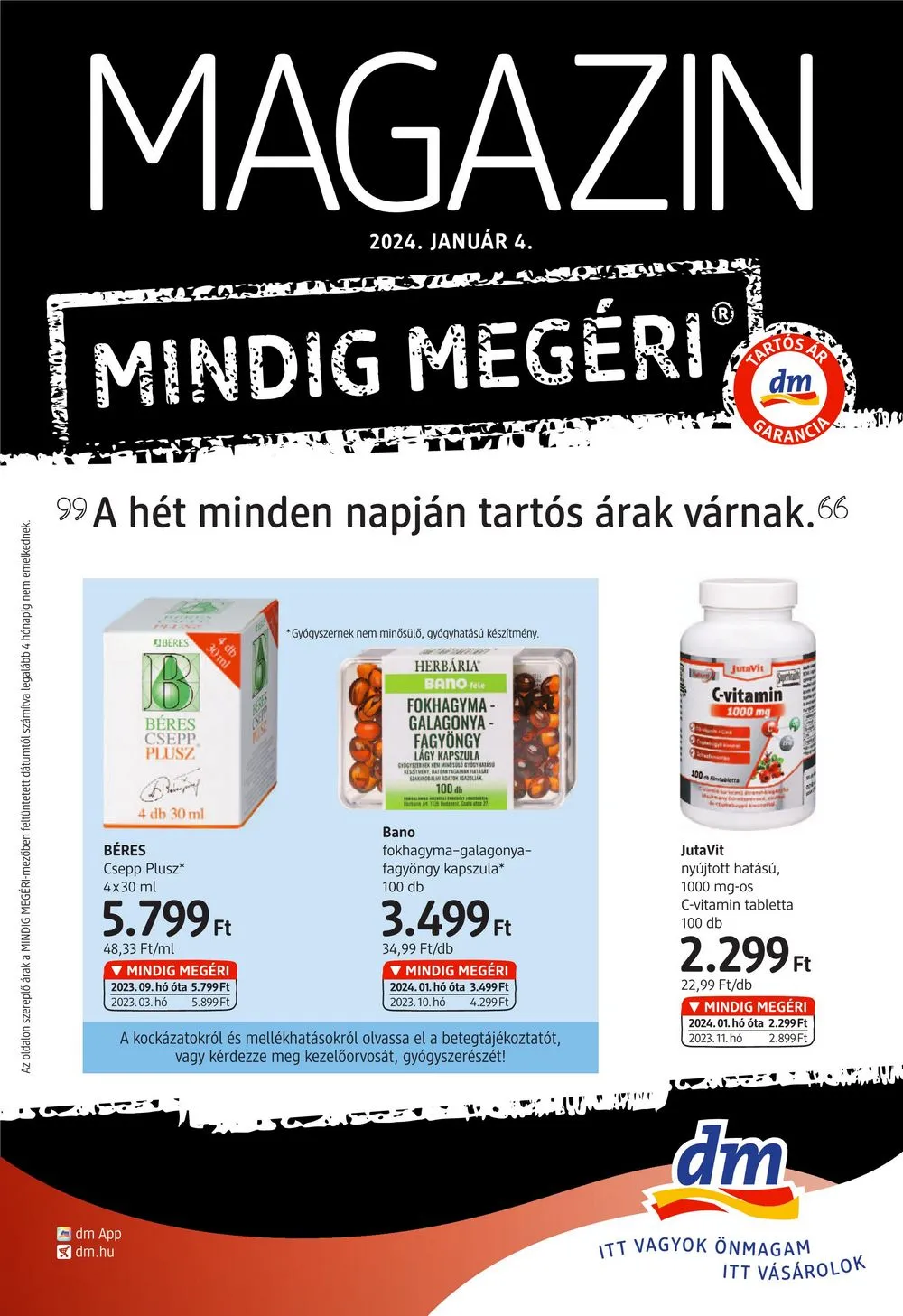 dm akciós újság Drogéria 01.04–01.31