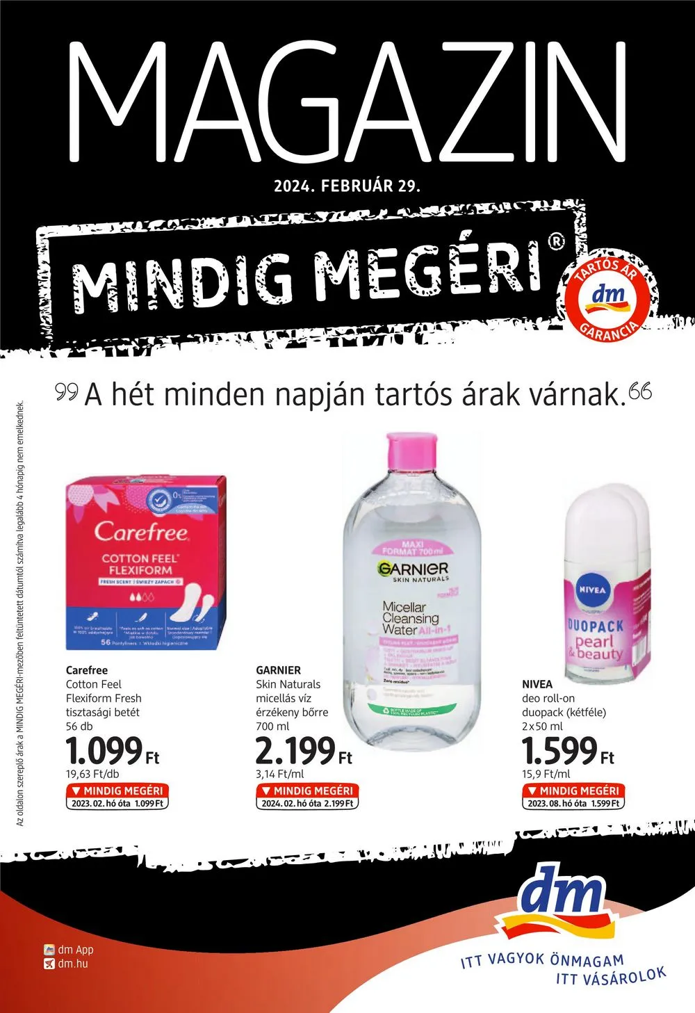 dm akciós újság Drogéria 02.29–03.31
