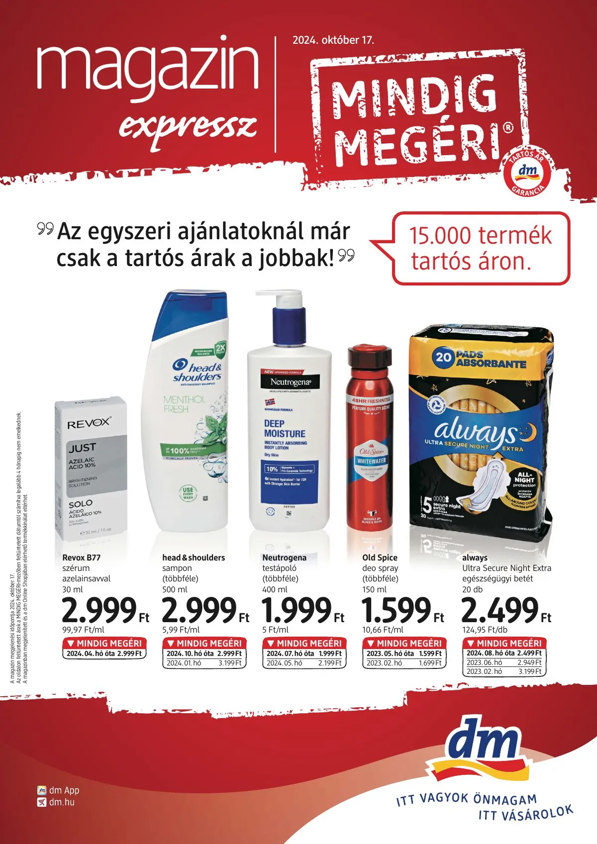 dm akciós újság Drogéria 10.17–10.17