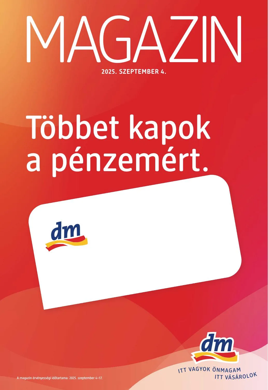 dm akciós újság Drogéria 09.04–09.17