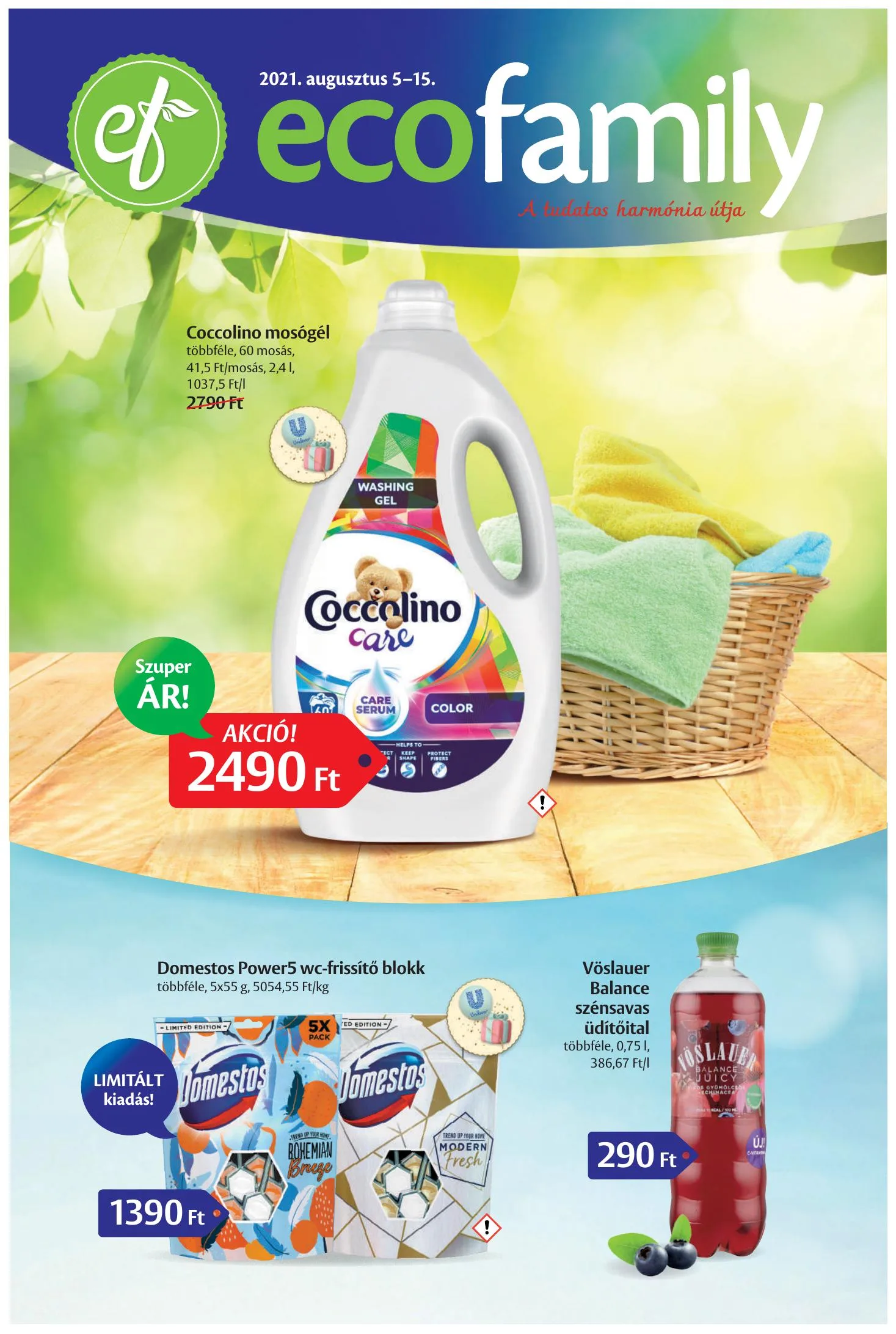 EcoFamily akciós újság 08.05–08.15