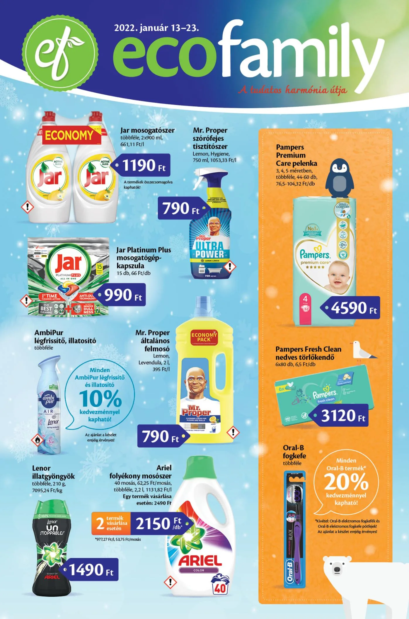 EcoFamily akciós újság 01.13–01.23