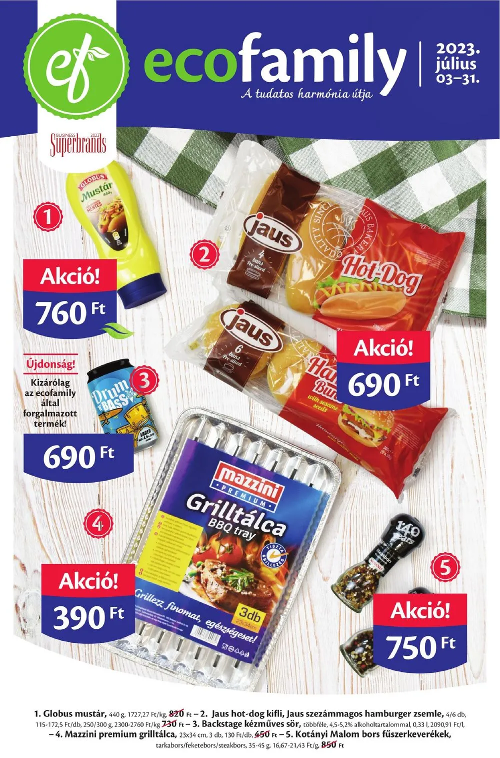 EcoFamily akciós újság 07.03–07.31