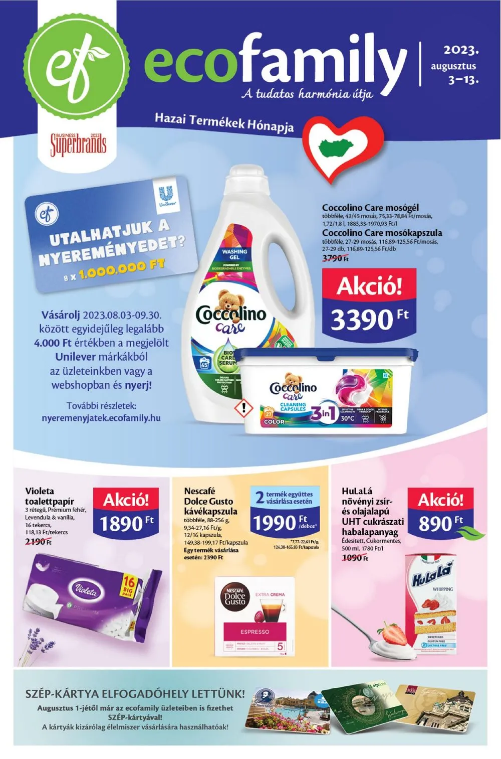 EcoFamily akciós újság 08.03–08.13