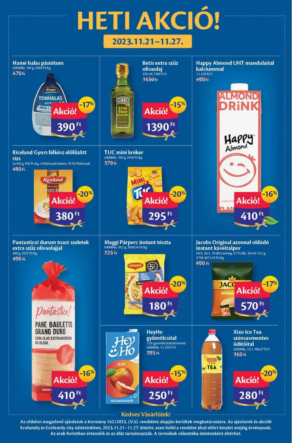 EcoFamily akciós újság 11.16–11.26 – 3. oldal