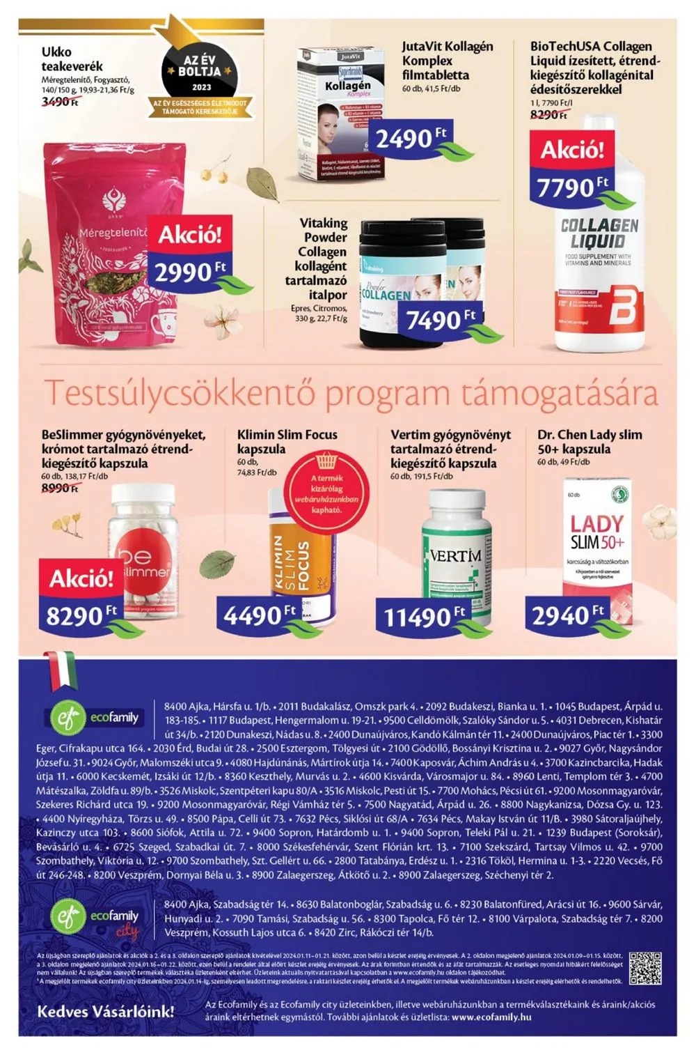 EcoFamily akciós újság 01.11–01.21 – 8. oldal