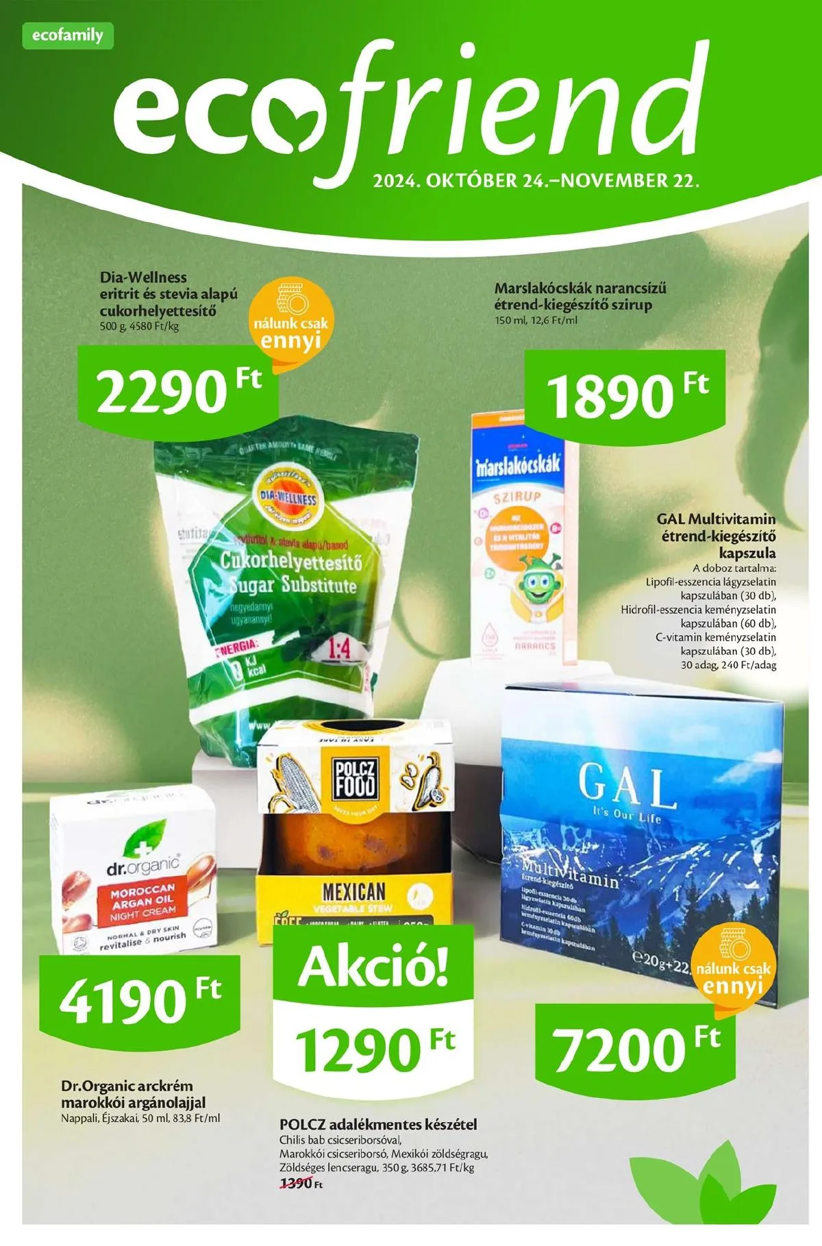 EcoFamily akciós újság 10.24–11.22