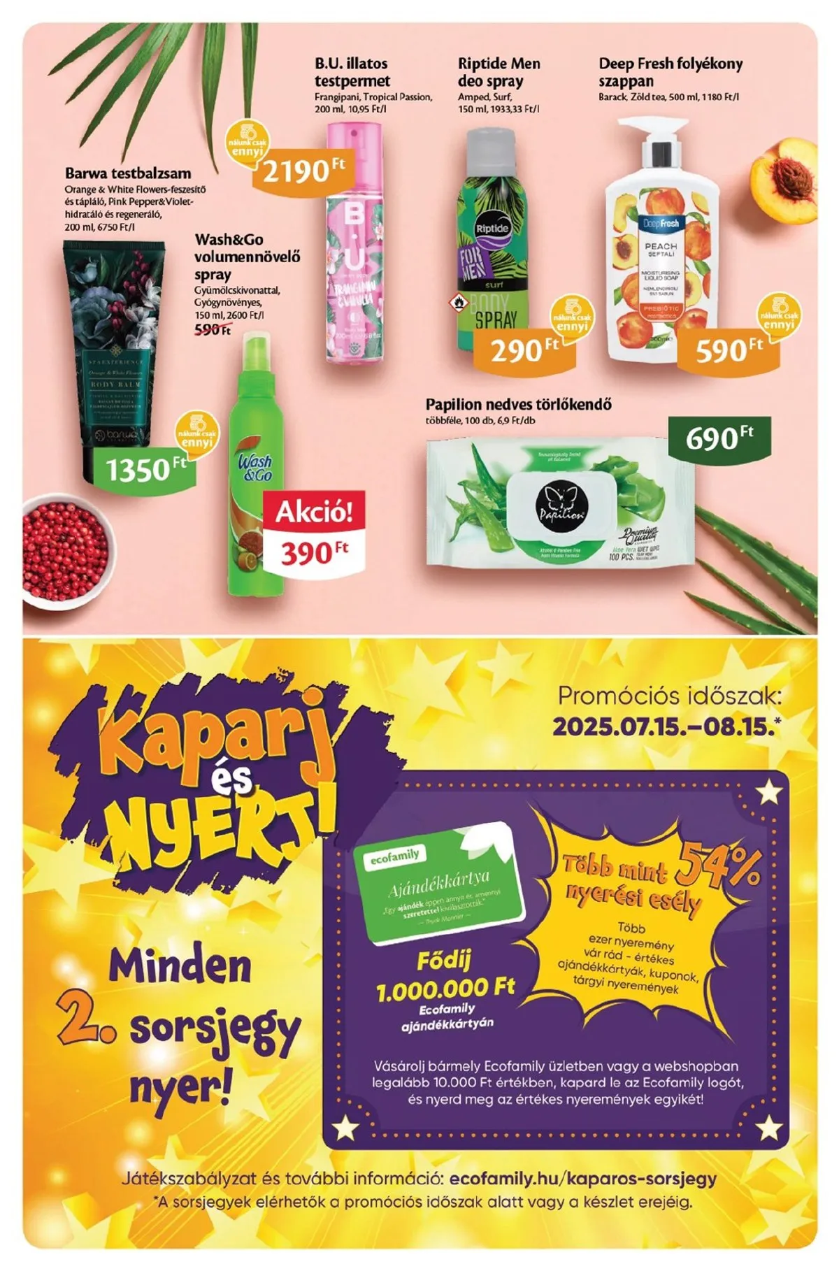 EcoFamily akciós újság 08.07–08.17 – 10. oldal