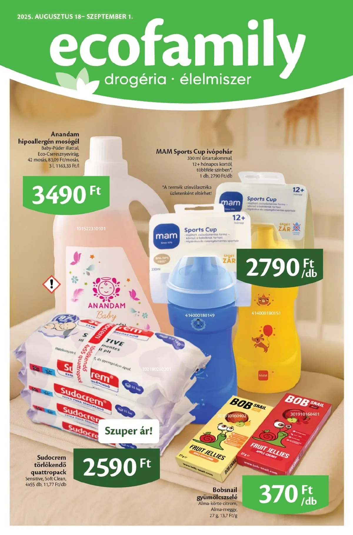 EcoFamily akciós újság 08.18–09.01