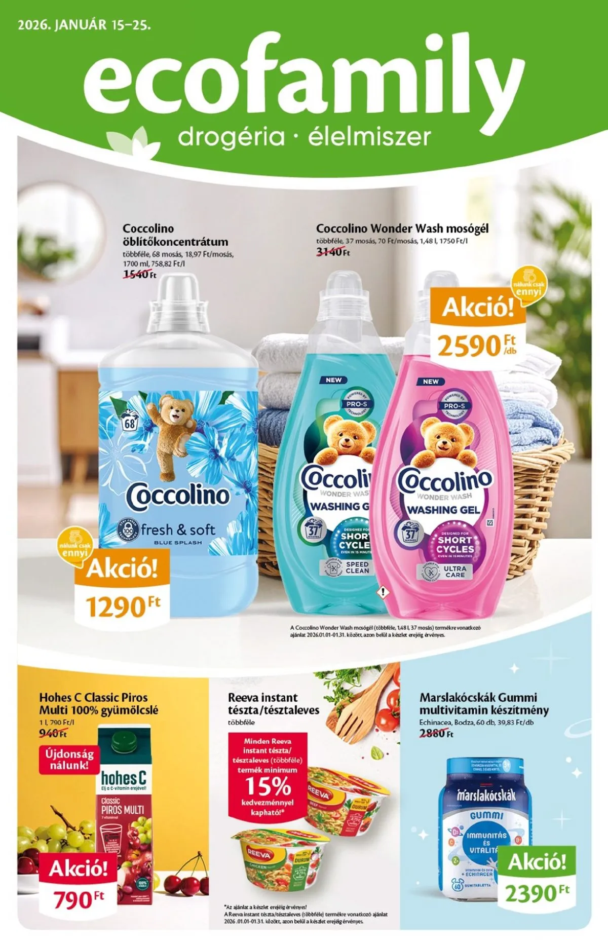 EcoFamily akciós újság 01.15–01.25