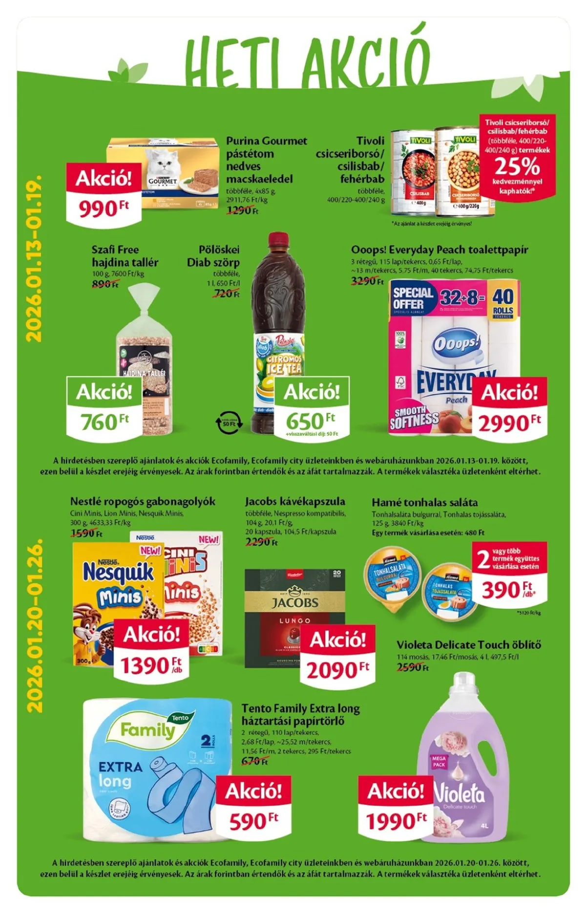 EcoFamily akciós újság 01.15–01.25 – 2. oldal