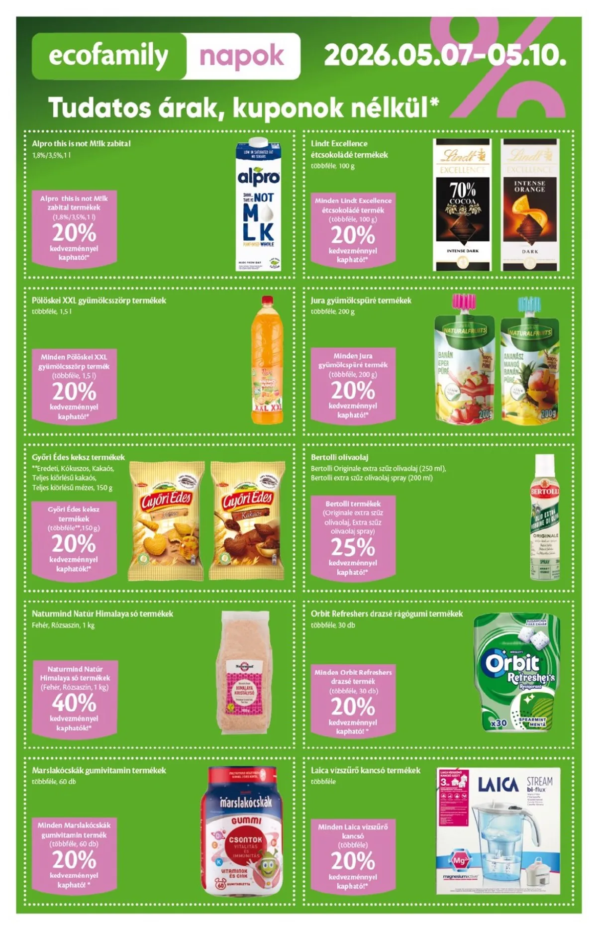 EcoFamily akciós újság 05.07–05.20 – 2. oldal