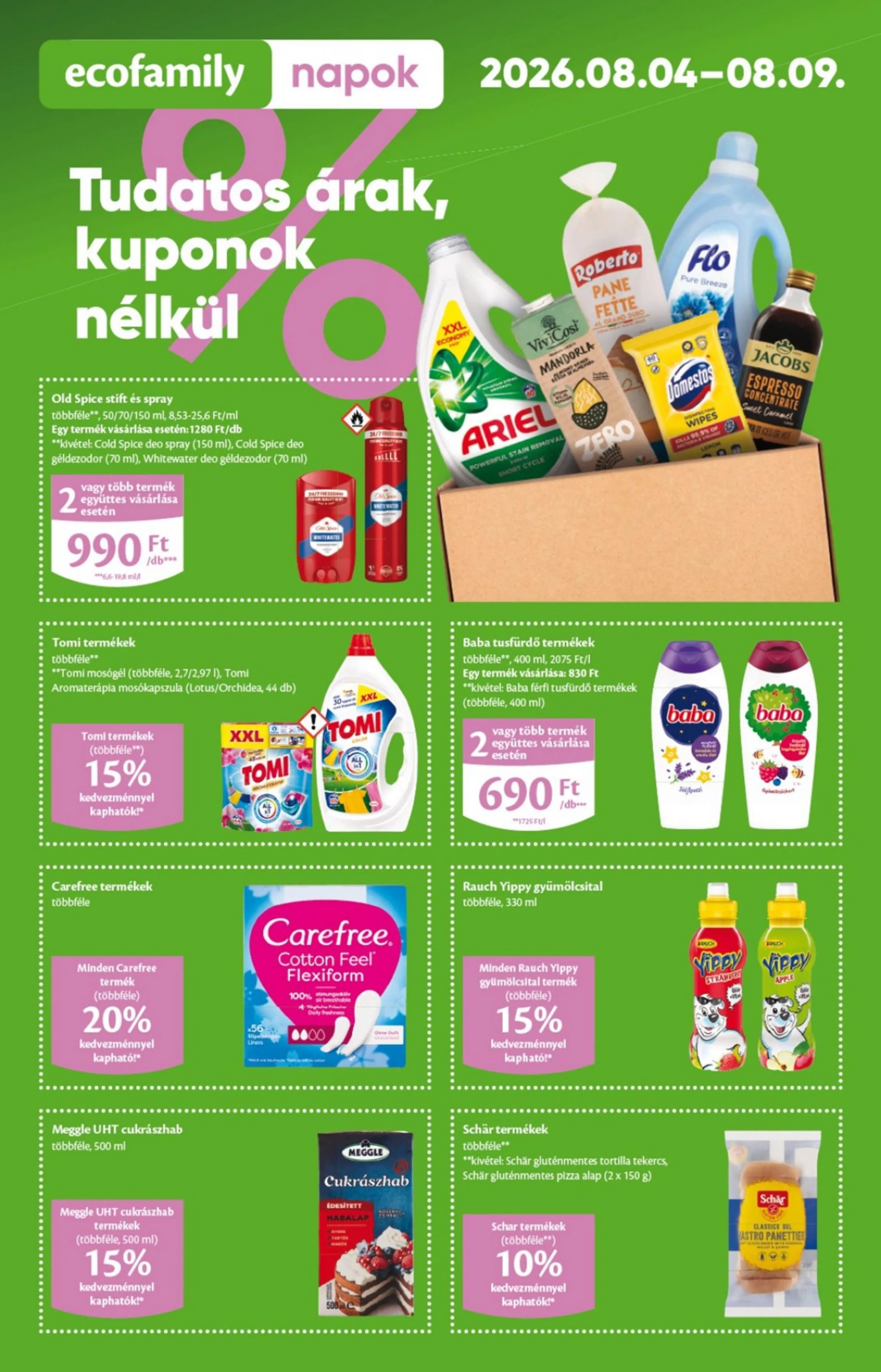 EcoFamily akciós újság 08.04–08.16