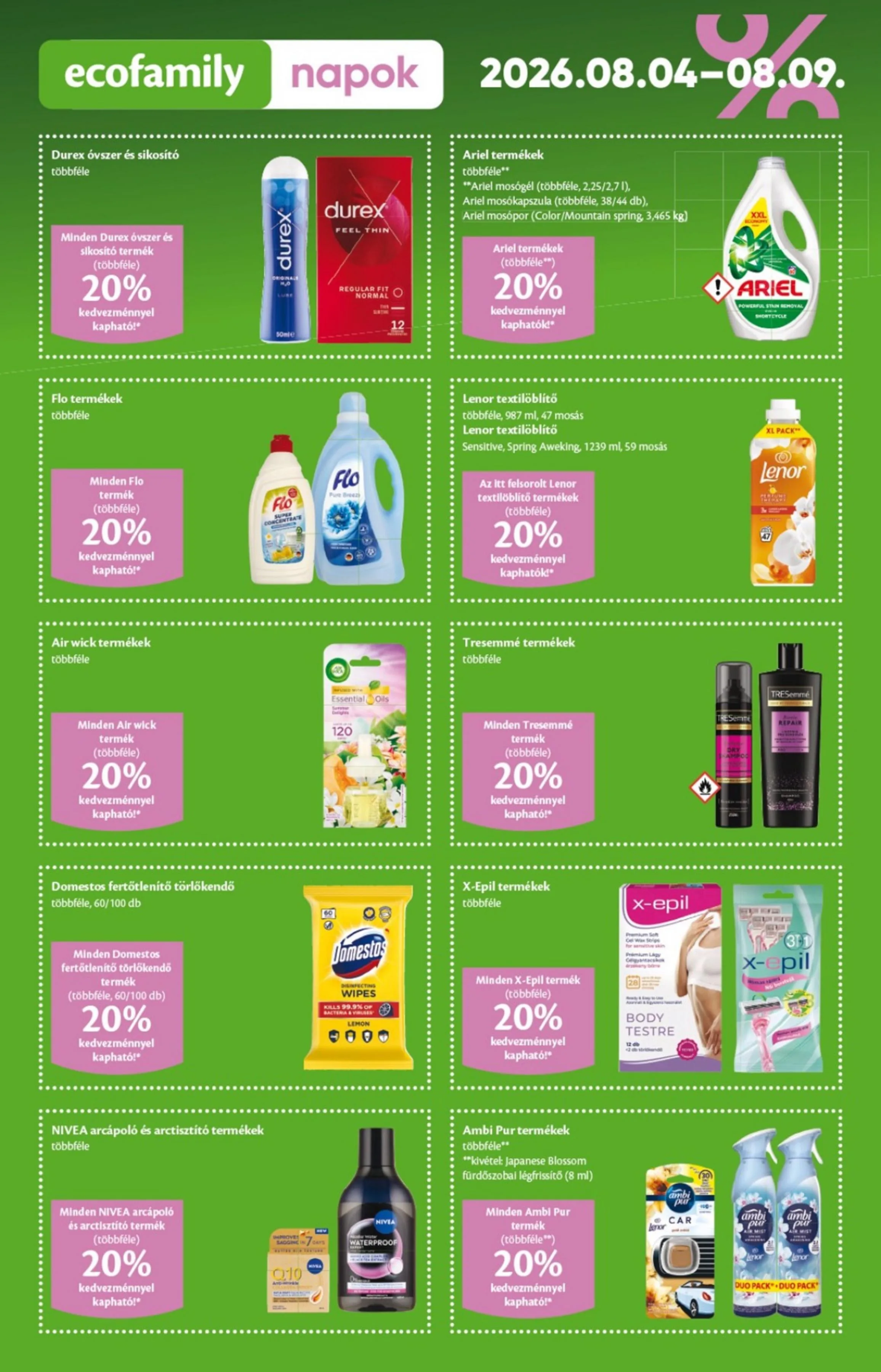 EcoFamily akciós újság 08.04–08.16 – 2. oldal