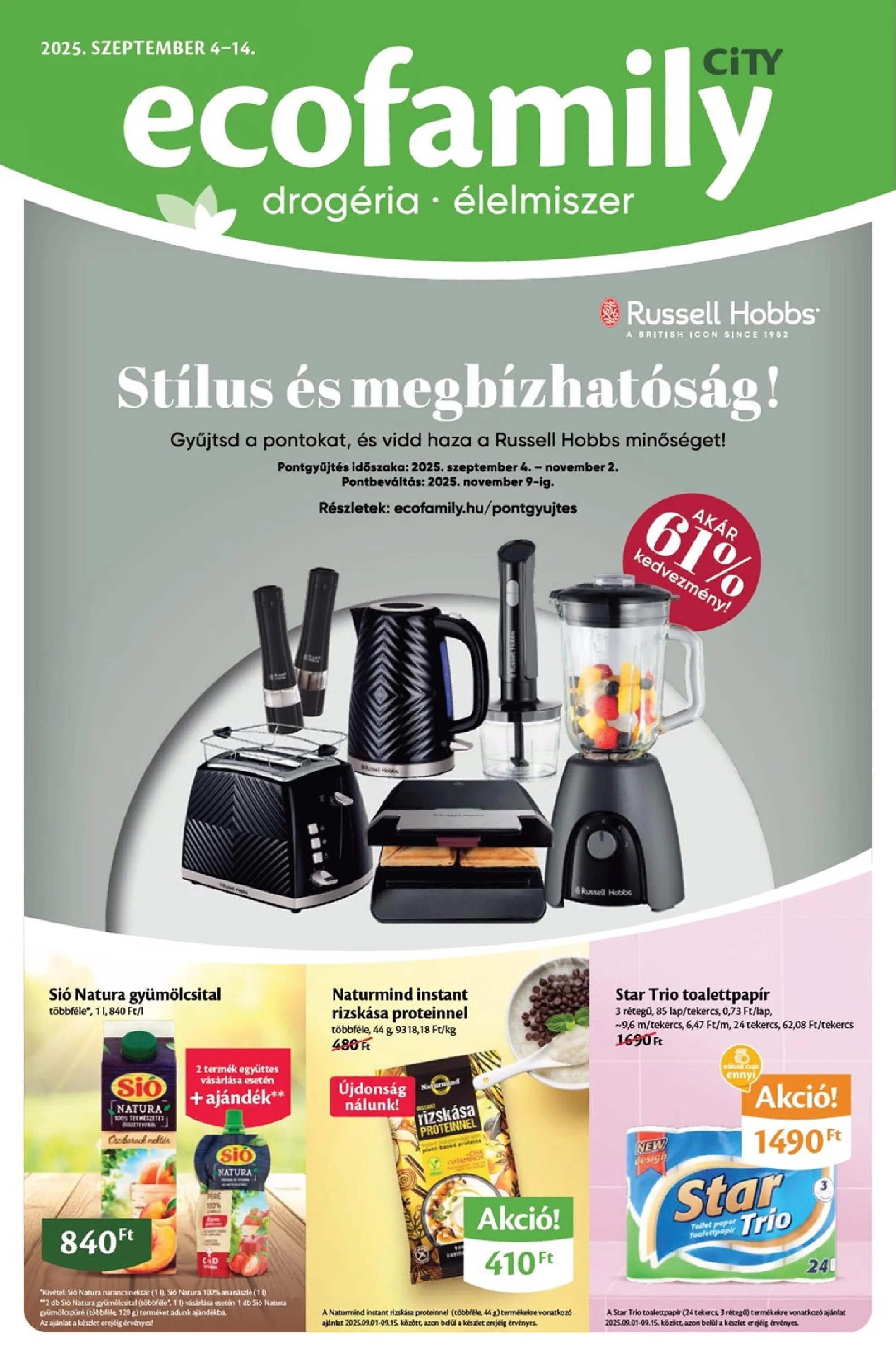 EcoFamily akciós újság City 09.04–09.14