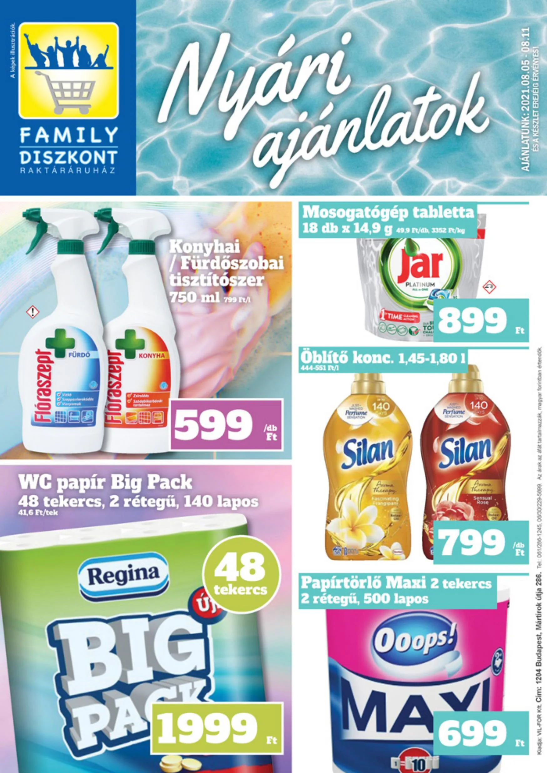 Family akciós újság Diszkont 08.05–08.11
