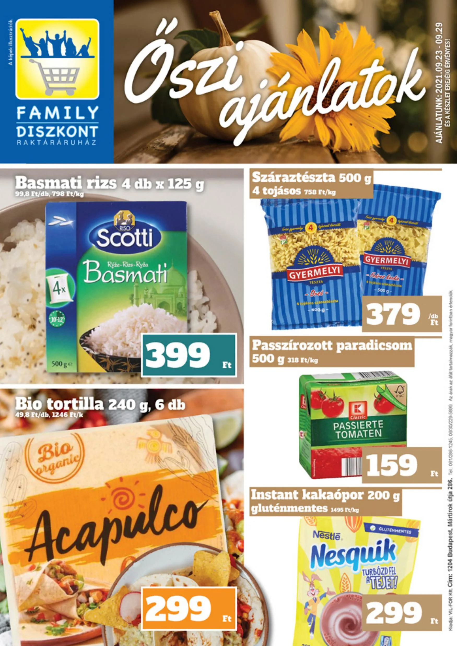 Family akciós újság Diszkont 09.23–09.29
