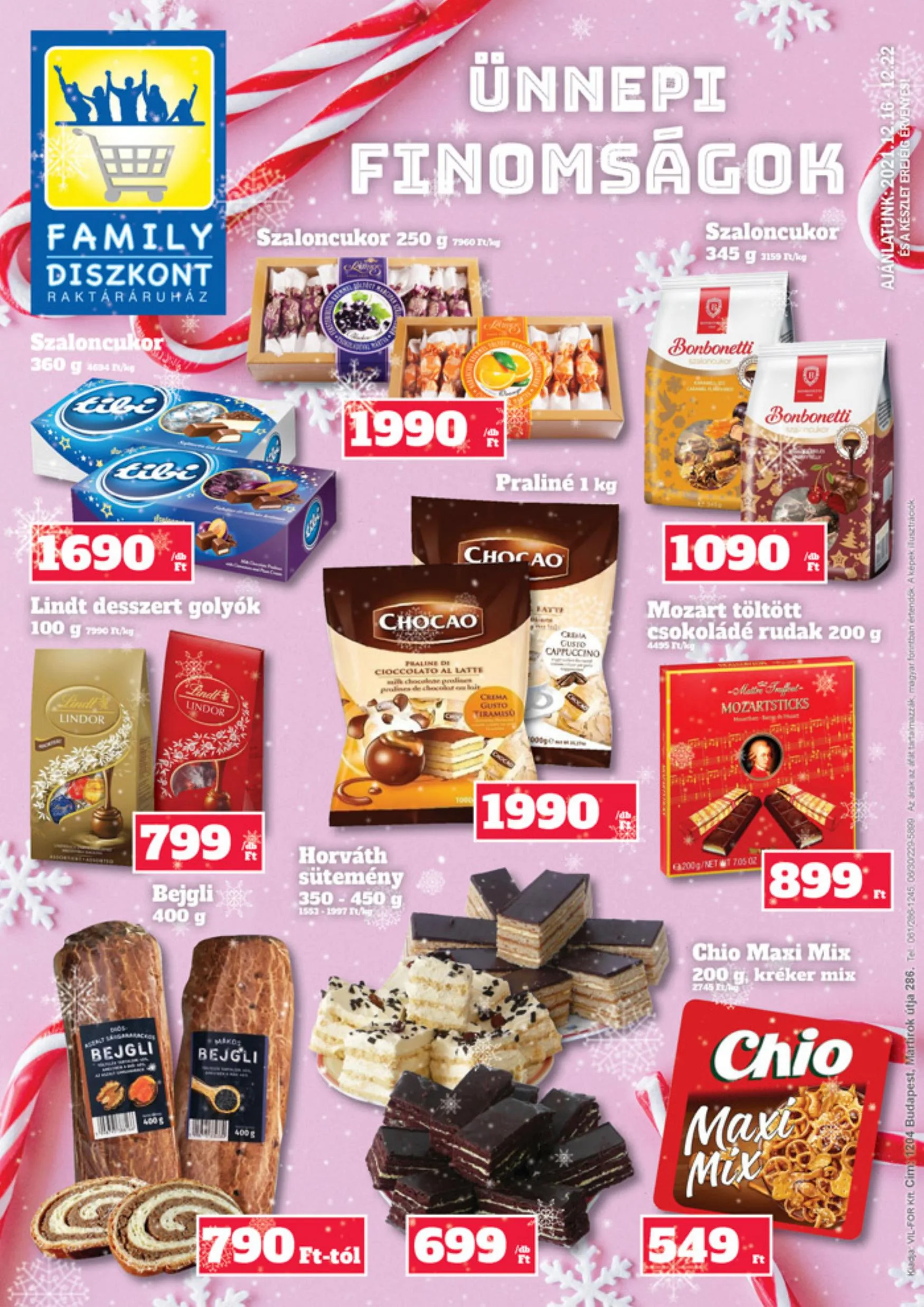 Family akciós újság Diszkont 12.16–12.22