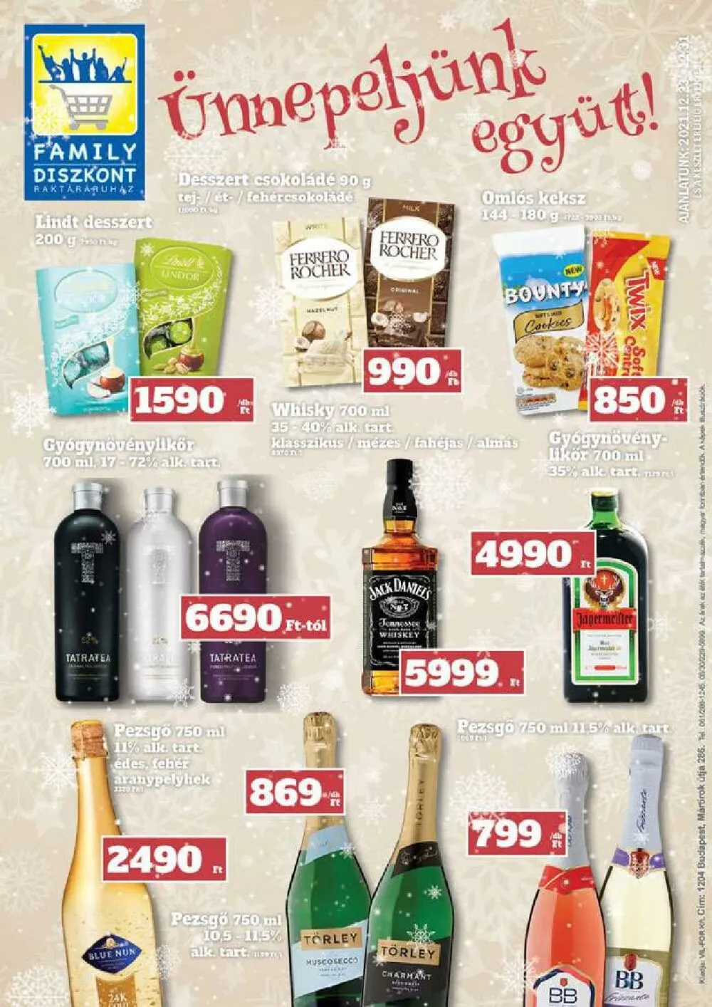 Family akciós újság Diszkont 12.23–12.31