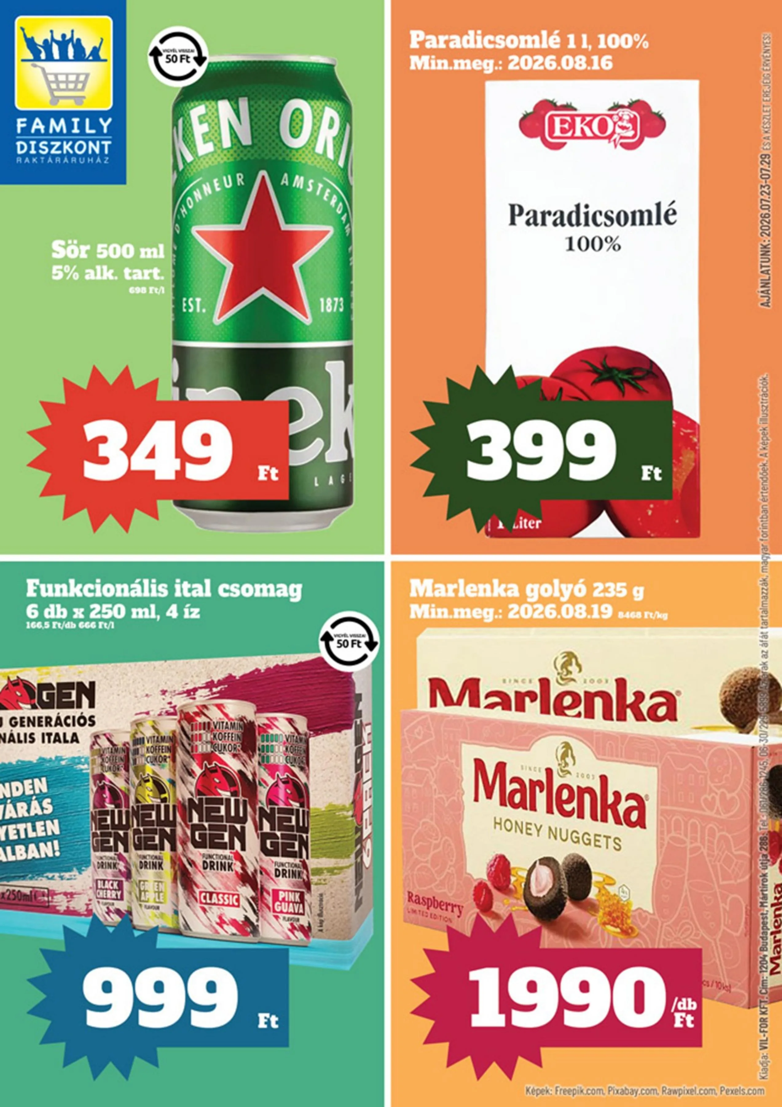 Family akciós újság Diszkont 07.23–07.29