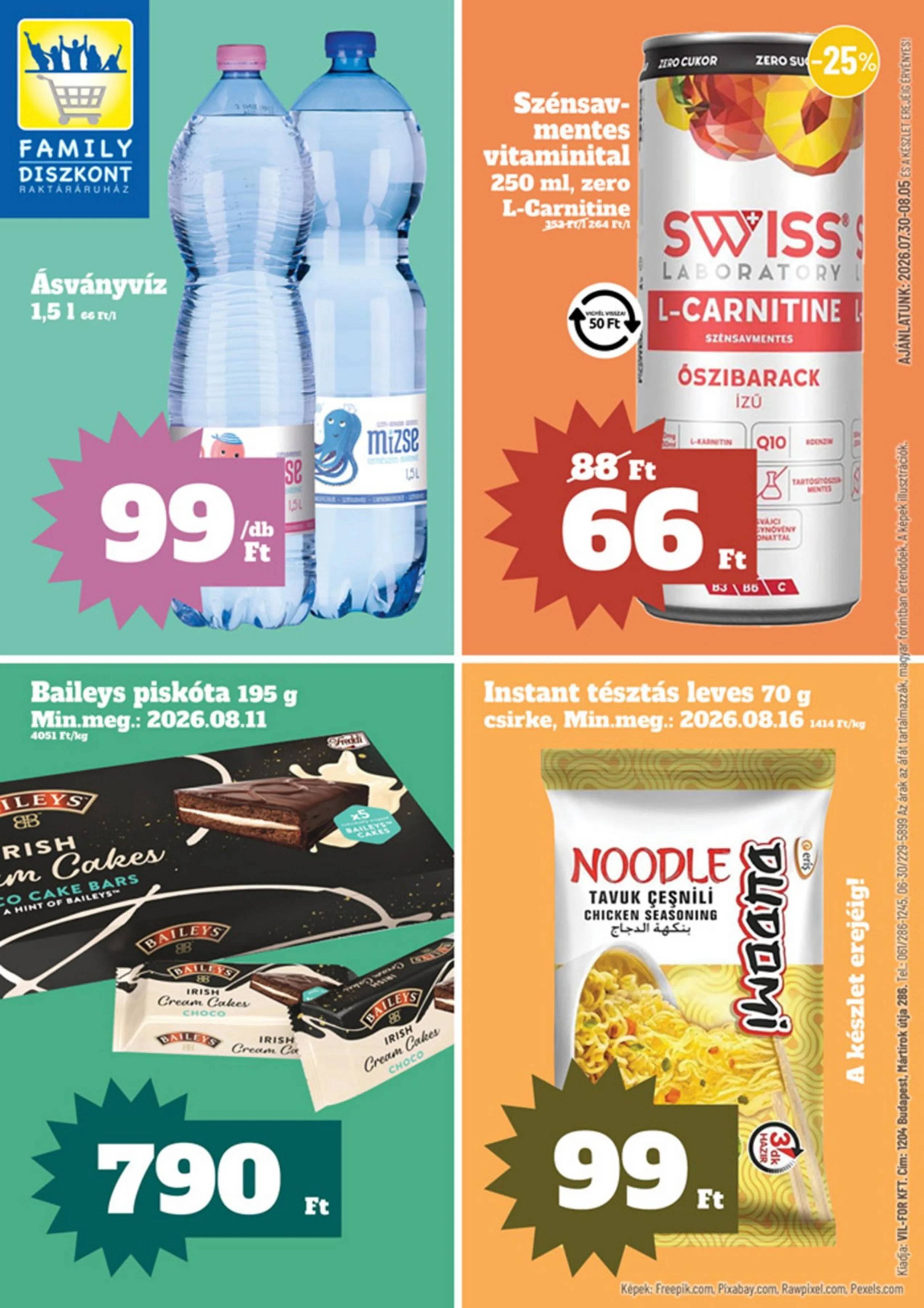 Family akciós újság Diszkont 07.30–08.05