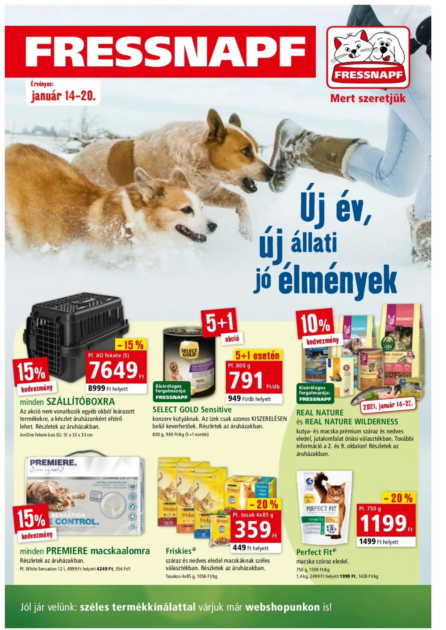 Fressnapf akciós újság 01.14–01.20