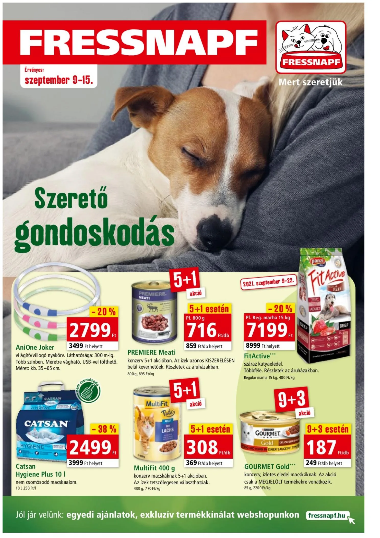 Fressnapf akciós újság 09.09–09.15