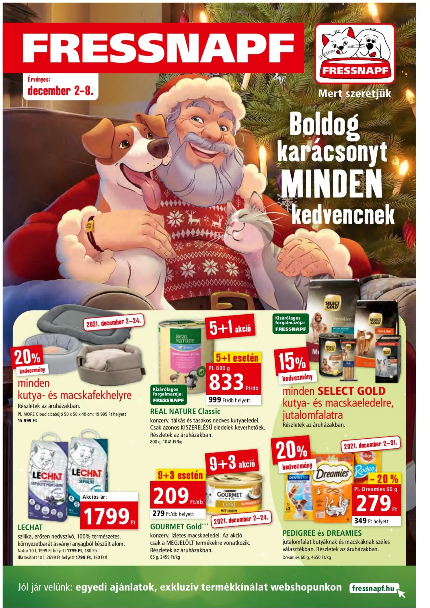Fressnapf akciós újság 12.02–12.08