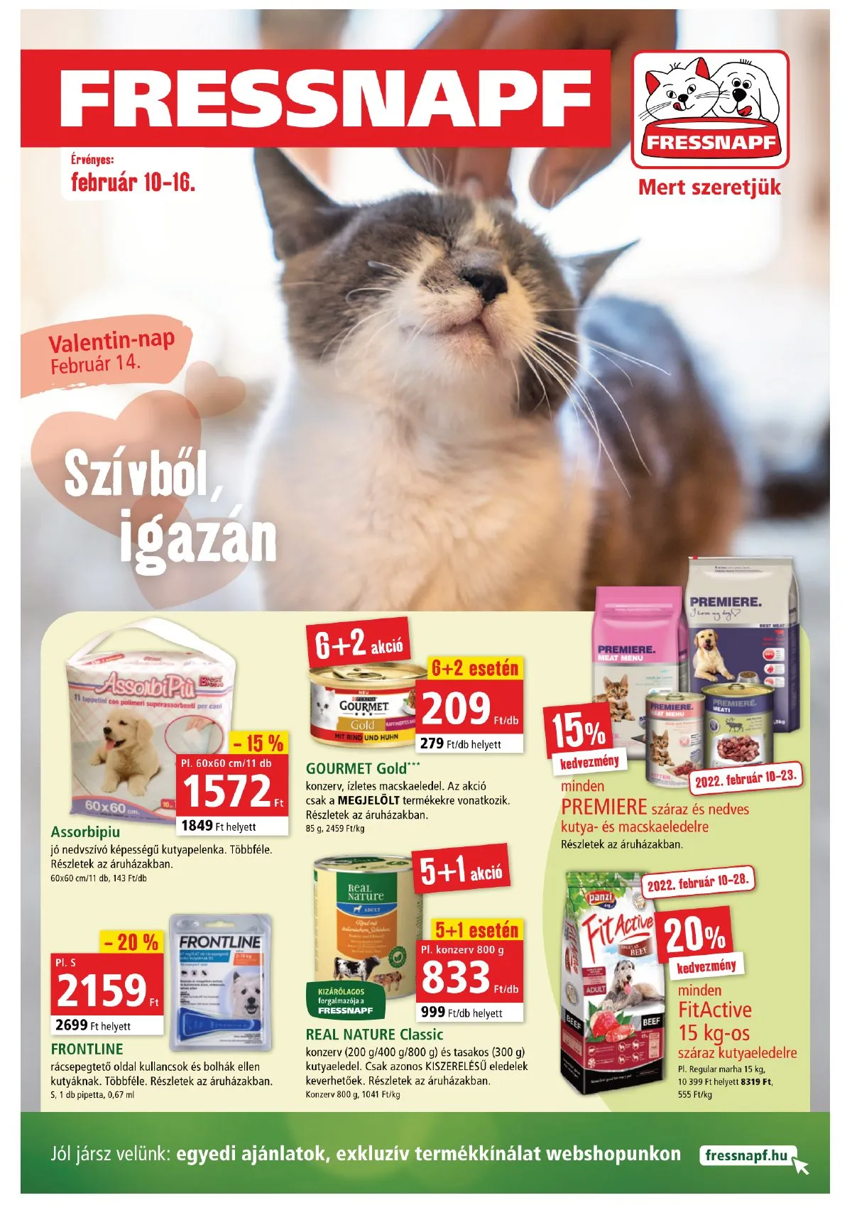 Fressnapf akciós újság 02.10–02.16