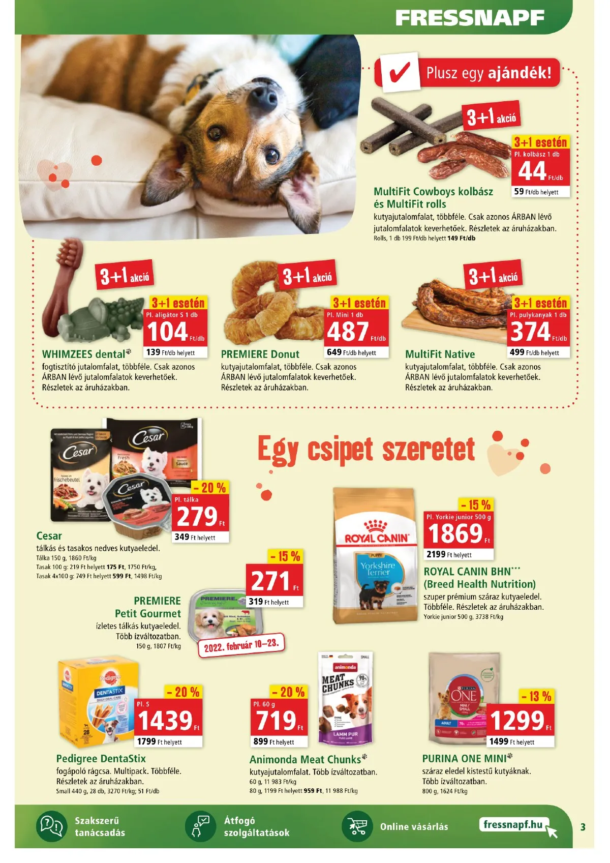 Fressnapf akciós újság 02.10–02.16 – 3. oldal