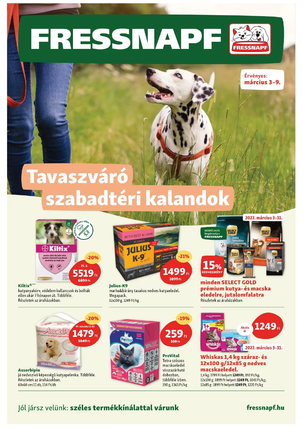 Fressnapf akciós újság 03.03–03.09
