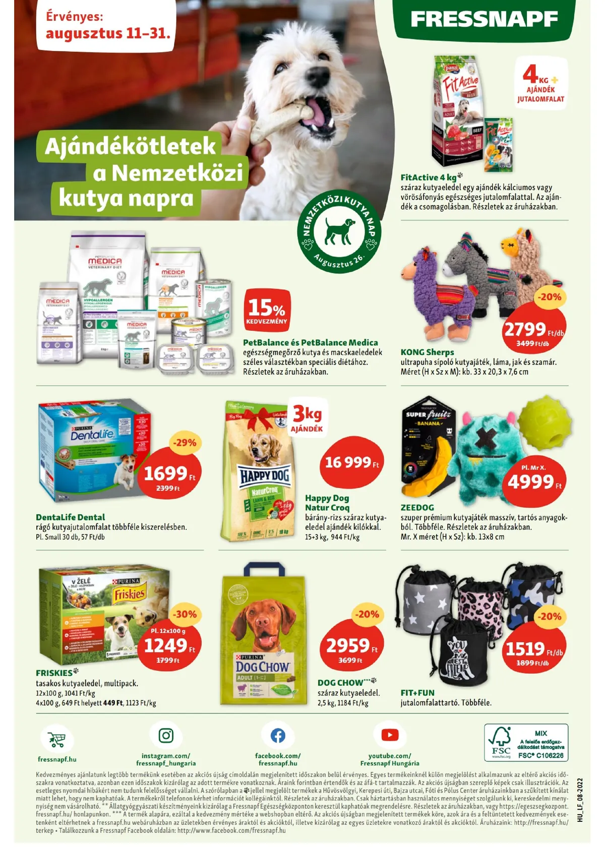 Fressnapf akciós újság 08.11–08.17 – 8. oldal