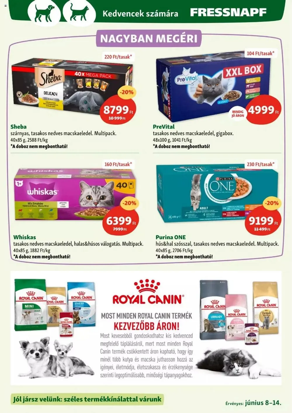 Fressnapf akciós újság 06.08–06.14 – 11. oldal