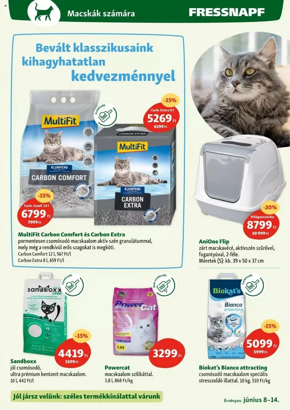 Fressnapf akciós újság 06.08–06.14 – 12. oldal