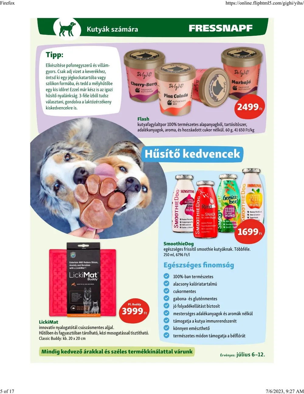 Fressnapf akciós újság 07.06–07.12 – 5. oldal