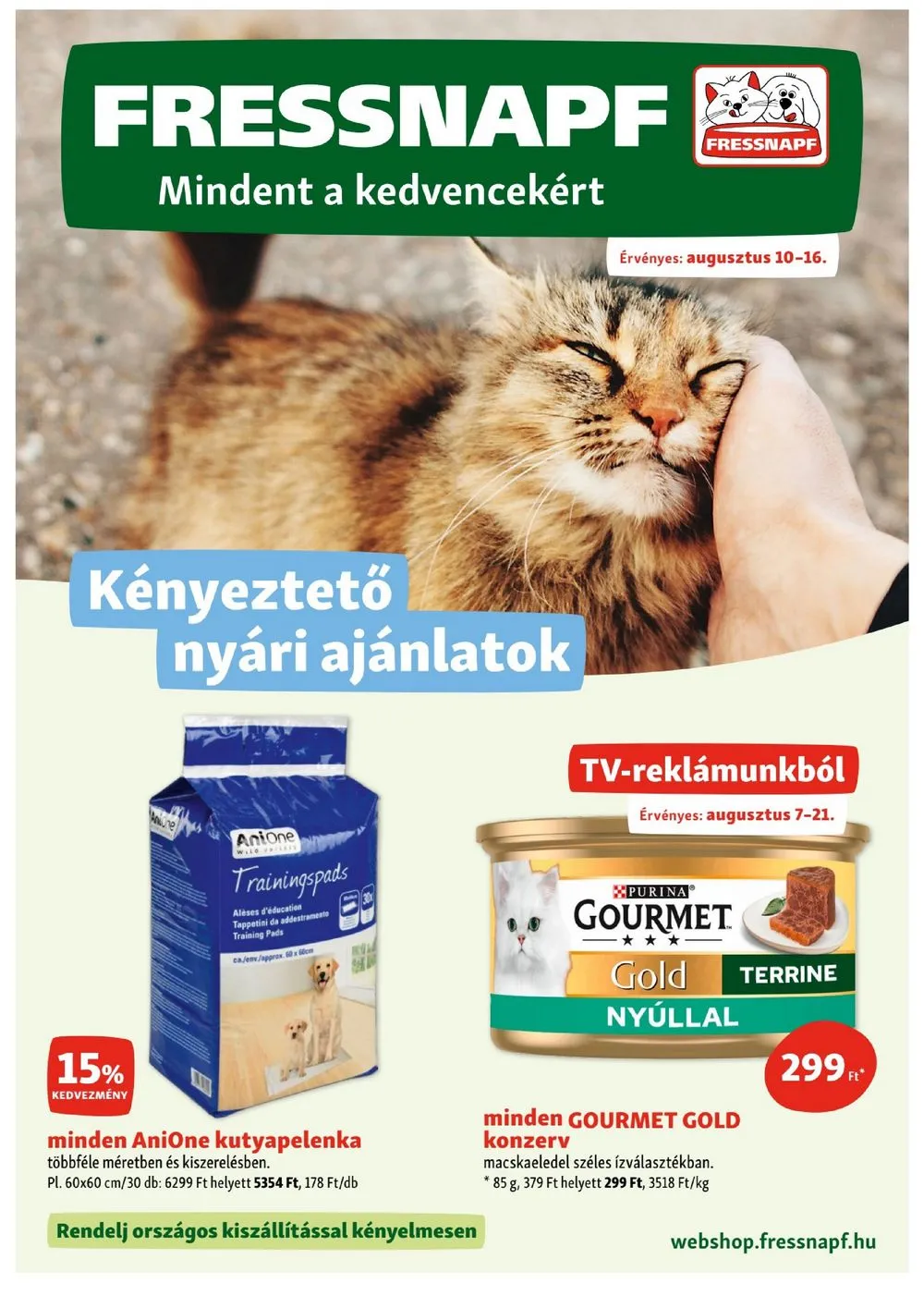 Fressnapf akciós újság 08.10–08.16