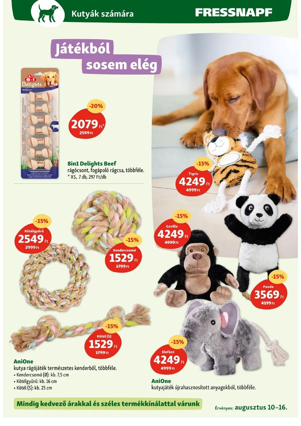 Fressnapf akciós újság 08.10–08.16 – 8. oldal