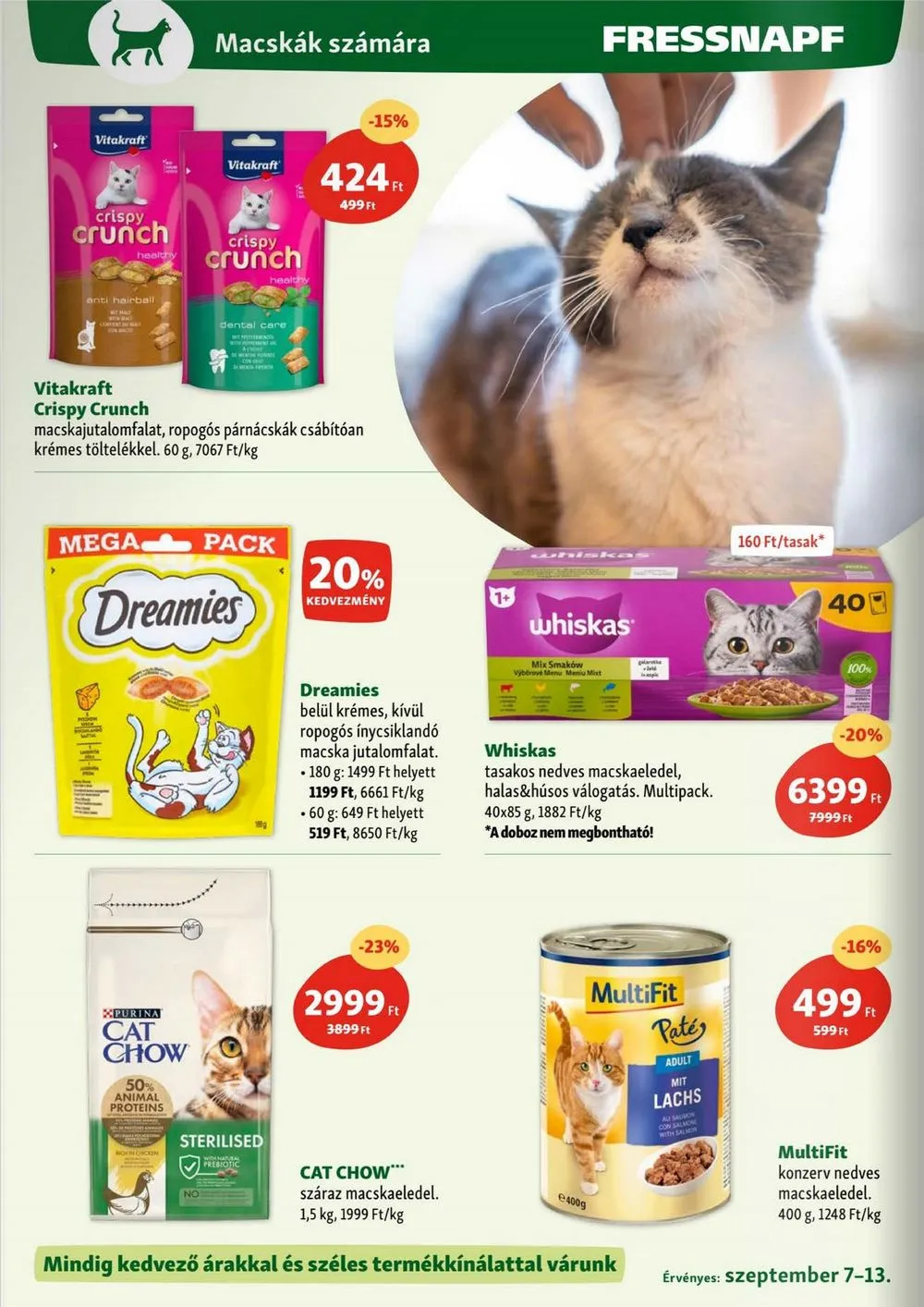 Fressnapf akciós újság 09.07–09.13 – 12. oldal