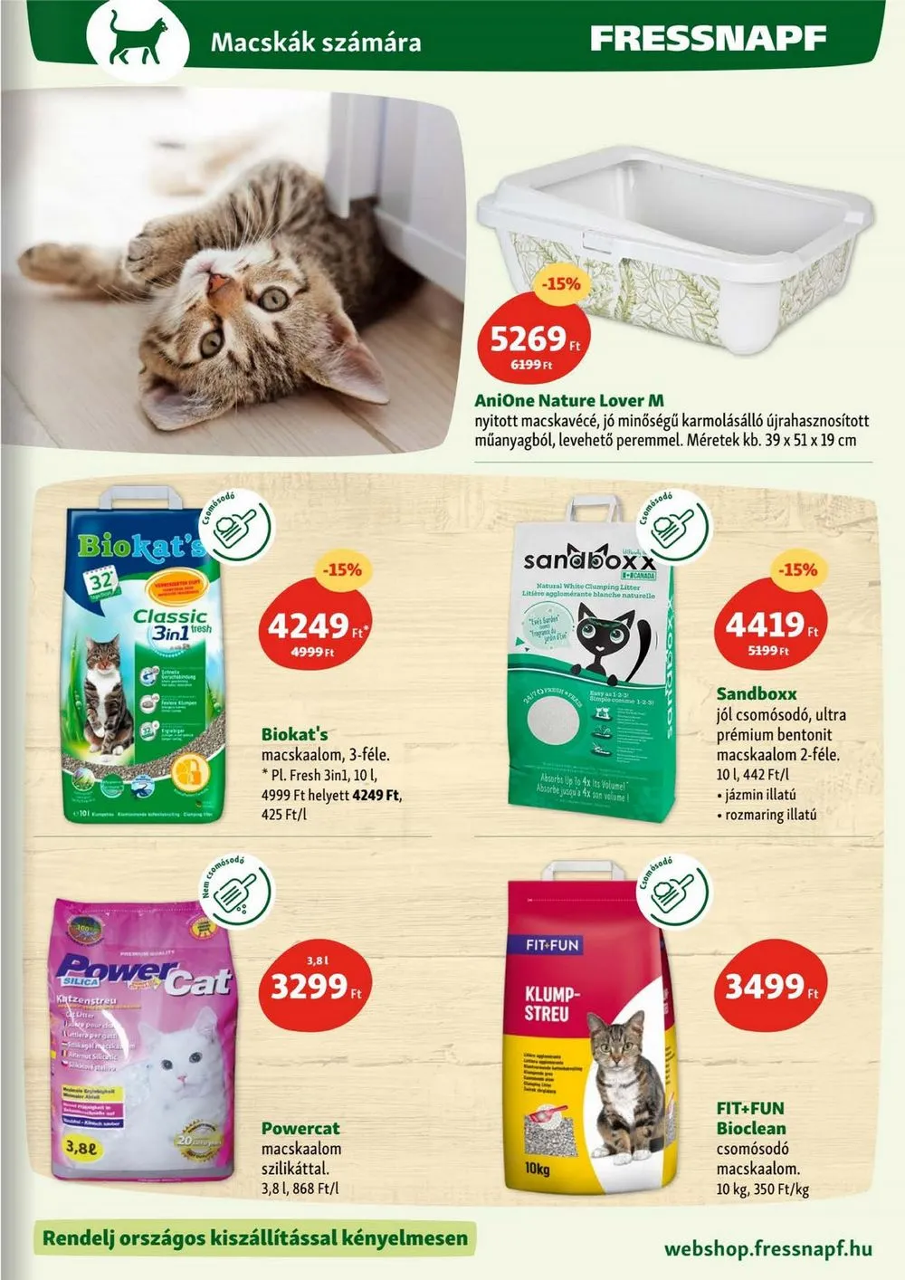 Fressnapf akciós újság 09.07–09.13 – 15. oldal