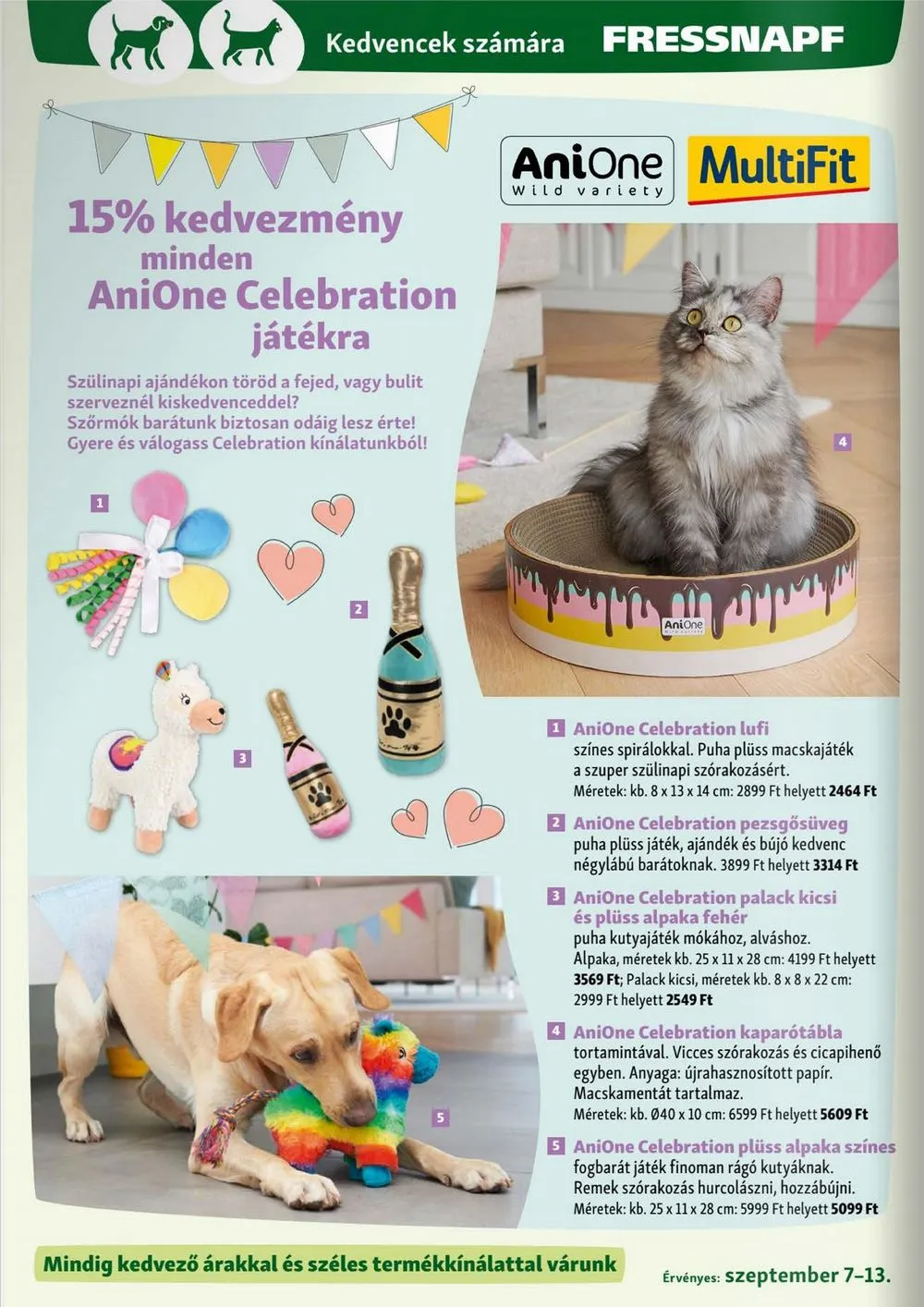 Fressnapf akciós újság 09.07–09.13 – 6. oldal