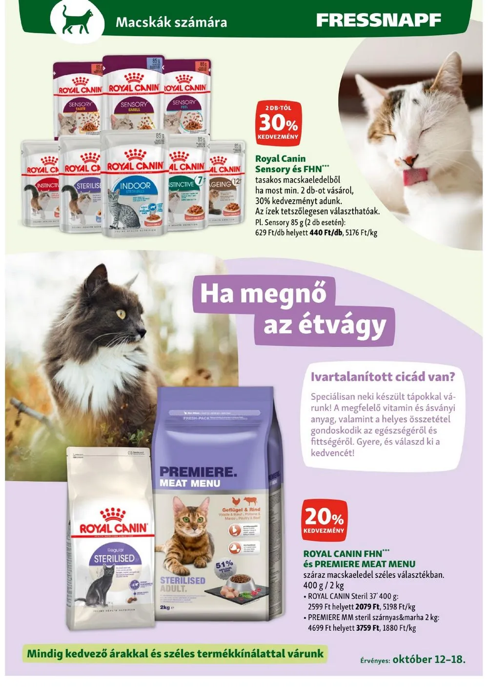 Fressnapf akciós újság 10.12–10.18 – 11. oldal
