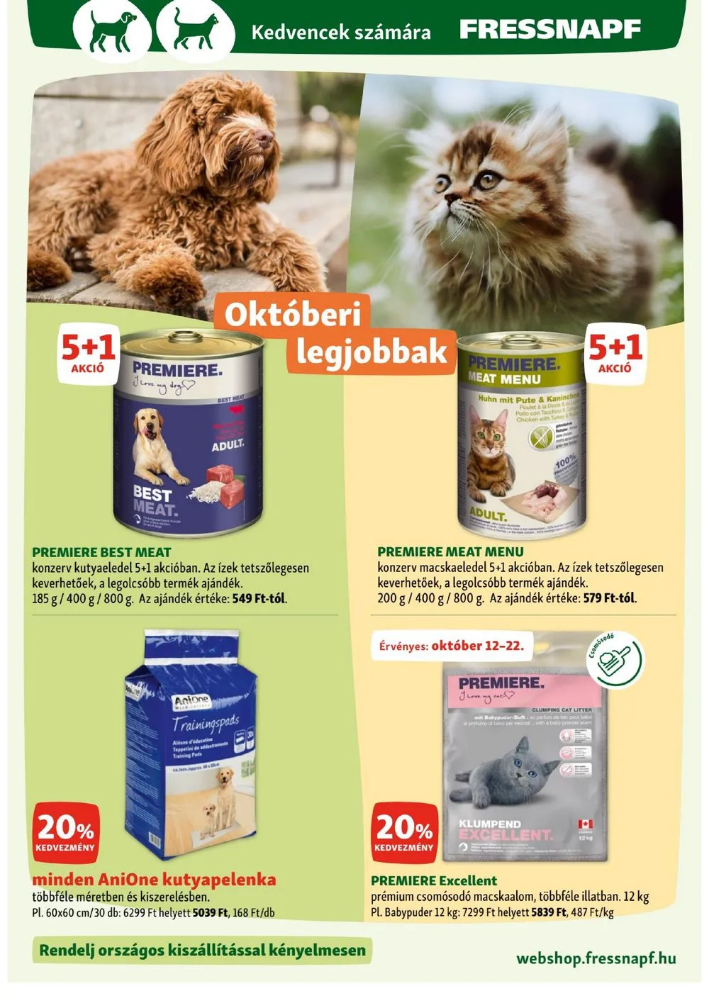 Fressnapf akciós újság 10.12–10.18 – 2. oldal