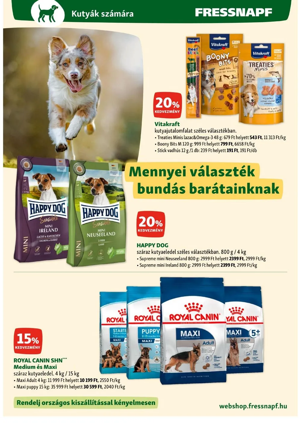 Fressnapf akciós újság 10.12–10.18 – 4. oldal