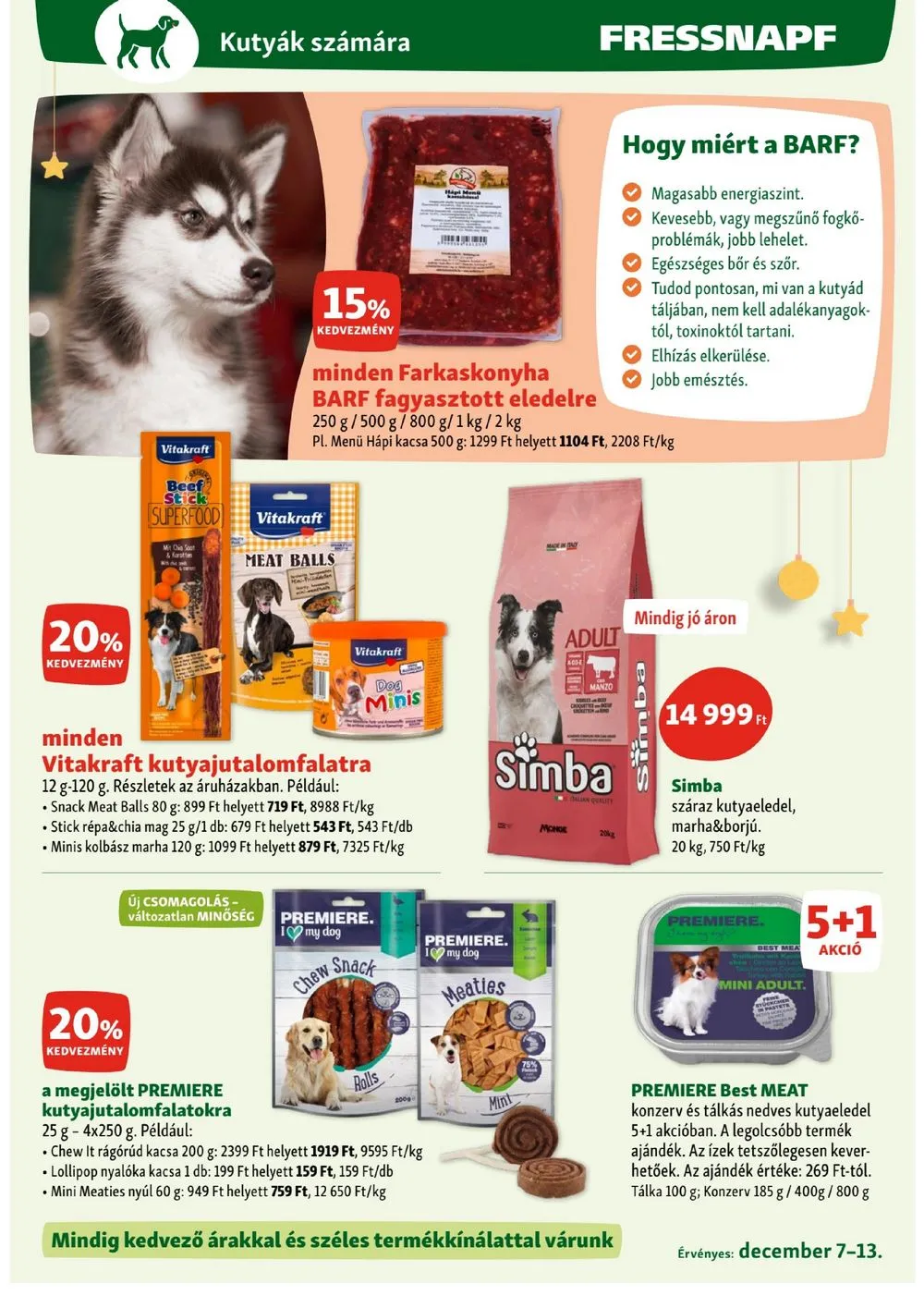 Fressnapf akciós újság 12.07–12.13 – 7. oldal