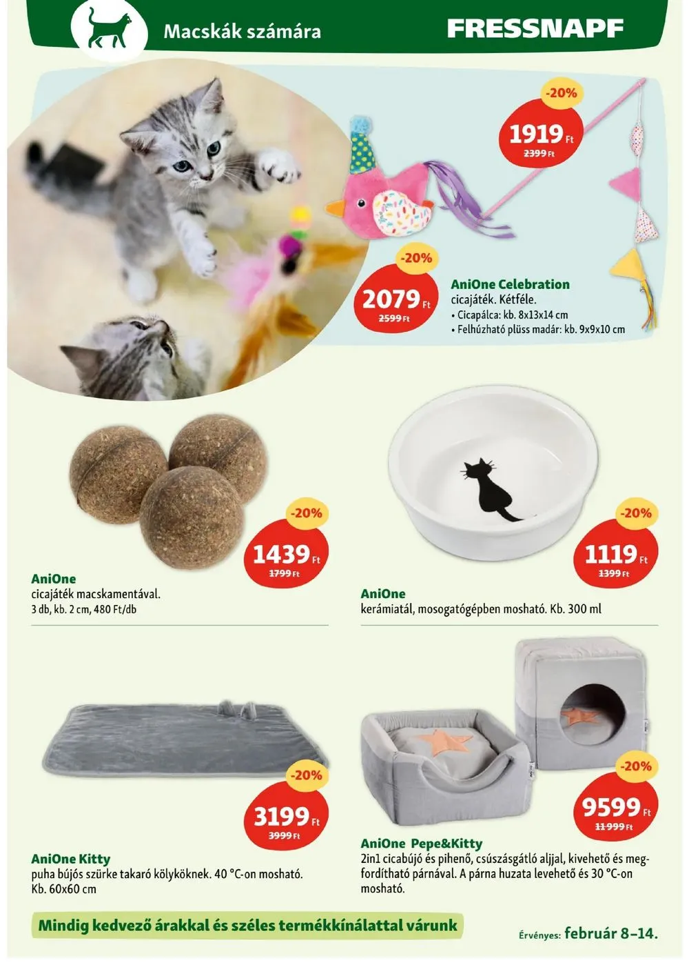 Fressnapf akciós újság 02.08–02.14 – 11. oldal