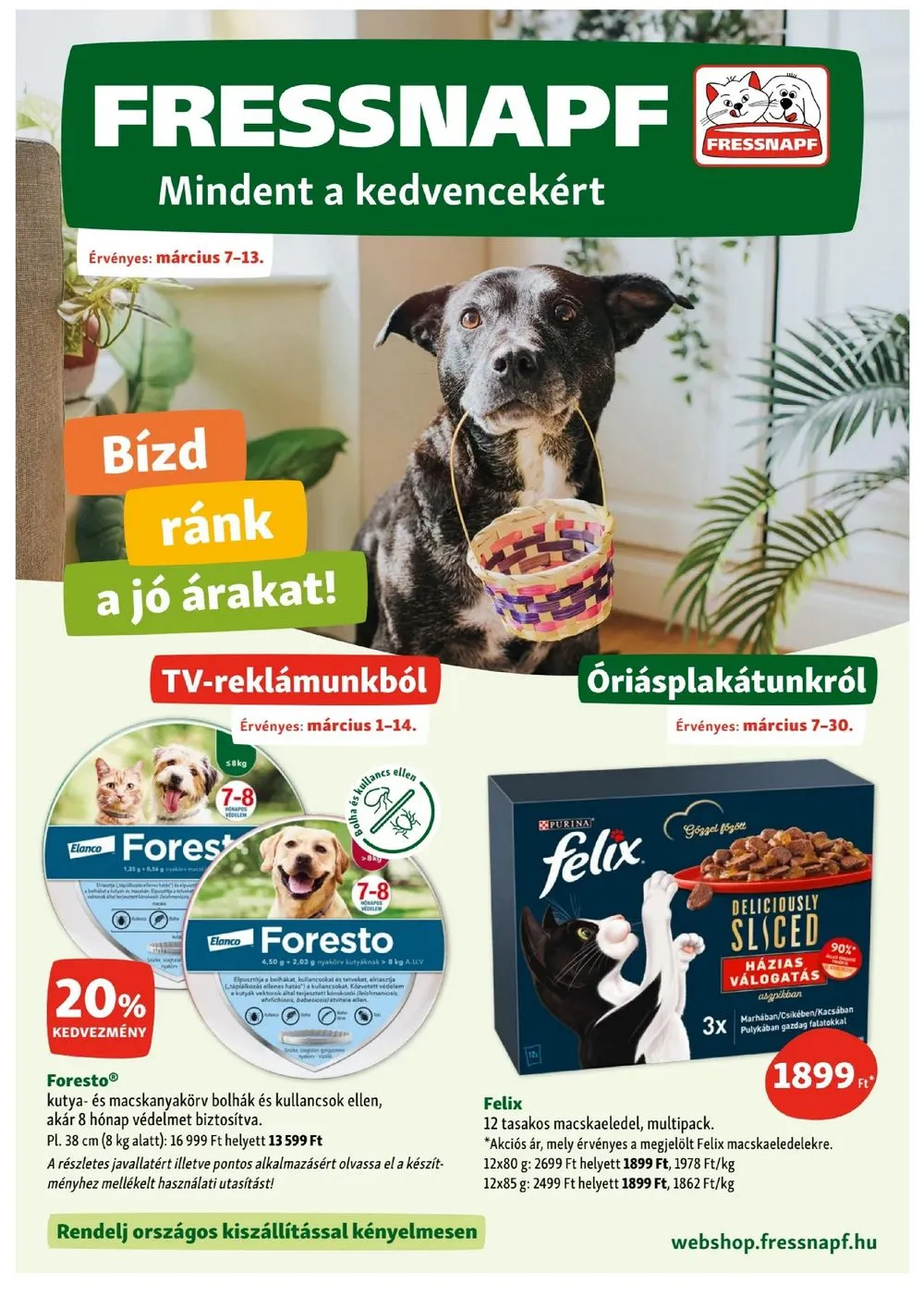 Fressnapf akciós újság 03.07–03.13
